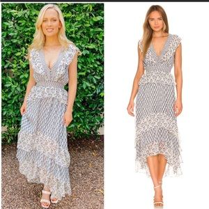 Misa Los Angeles Ingrid Maxi Dress Pure Vida Floral Mix Size XS